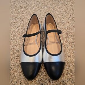 Anthropologie Maeve Cap Toe Ballet Flats | Timeless Chic | Size 9